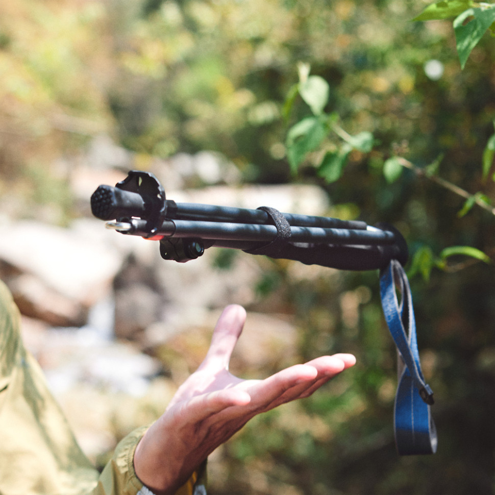 Трекінгова палиця Naturehike CNK2450DS013, 115-135 см, чорна Київ - фото 3