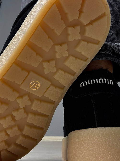 Кеди жіночі Hengji 633-1 утеплені замшеві на хутрі чорні, 36, 23 см Київ - фото 17