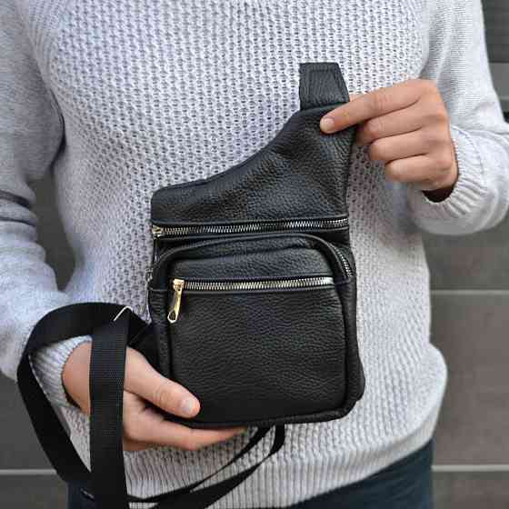 Сумка крос-боді середньої жорсткості, Сумка крос-боді гладка для активного способу життя DZ-47 Івано-Франківськ