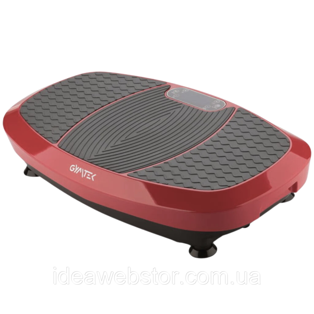 Віброплатформа Gymtek XP750 3D червона для дому до 180 кг з пультом і еспандерами тренажер для схуднення фітнесу та масажу Київ - фото 15