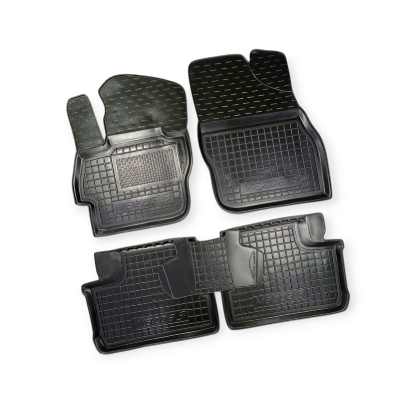 Килимки Mazda 3 ii 2009-2013 борт 2,5см, з перемичкою салону Мукачево - фото 1