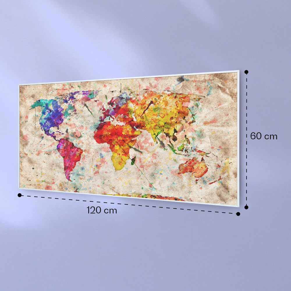 Wonderwall Air Art Умный инфракрасный обогреватель Цветная карта 120x60 см 700 Вт 120 x 60 см | цветная карта Ровно - изображение 7