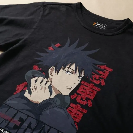 Футболка для підлітка хлопчика з принтом Магическая битва Мегумі Фушигуро Розмір 160 Anime10956 Дніпро