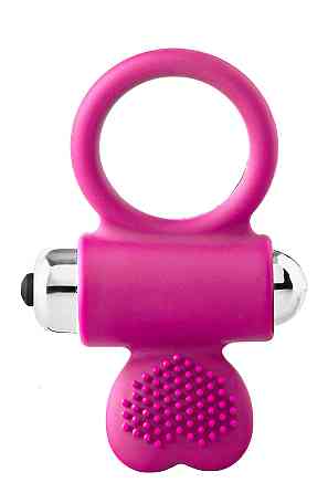 Ерекційне кільце з вібрацією Dream Toys FLIRTS COCKRING PINK Sex Aura Київ
