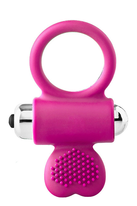 Ерекційне кільце з вібрацією Dream Toys FLIRTS COCKRING PINK Sex Aura Київ - фото 1