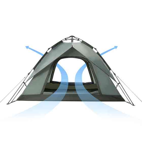 Намет тримісний автоматичний Naturehike NH21ZP008, оливково-зелений Київ