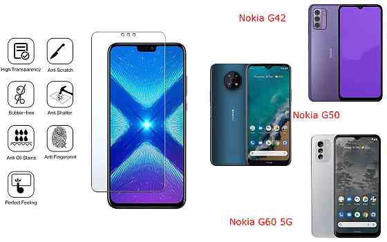 Защитное стекло NeoGlass для Nokia G42, Nokia G50, Nokia G60 5G – ультрапрозрачное и устойчивое Киев
