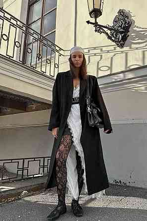 Женское эффектное платье на бретелях с глубоким вырезом по ножке итальянский шелк Белый, 42/46 Одесса