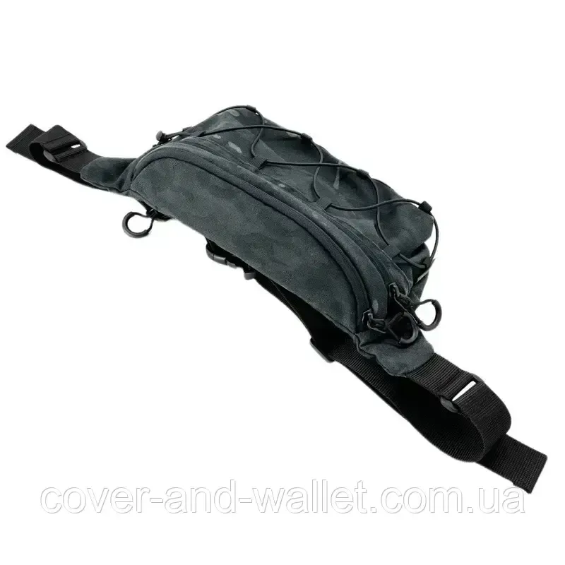 Тактическая сумка банака на пояс с резинкой в цвете черный мультикам (MultiCam Black) PS 1 Киев - изображение 4