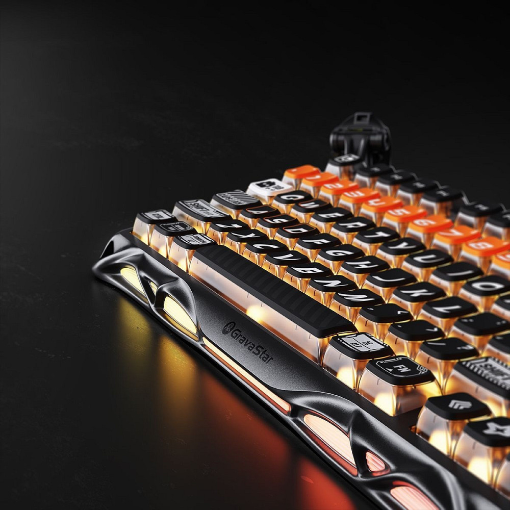 Клавіатура бездротова GravaStar Mercury K1 Pro CyberFlare (GSK1PRO_BO_BLK) ( 16355 ) Харків - фото 4
