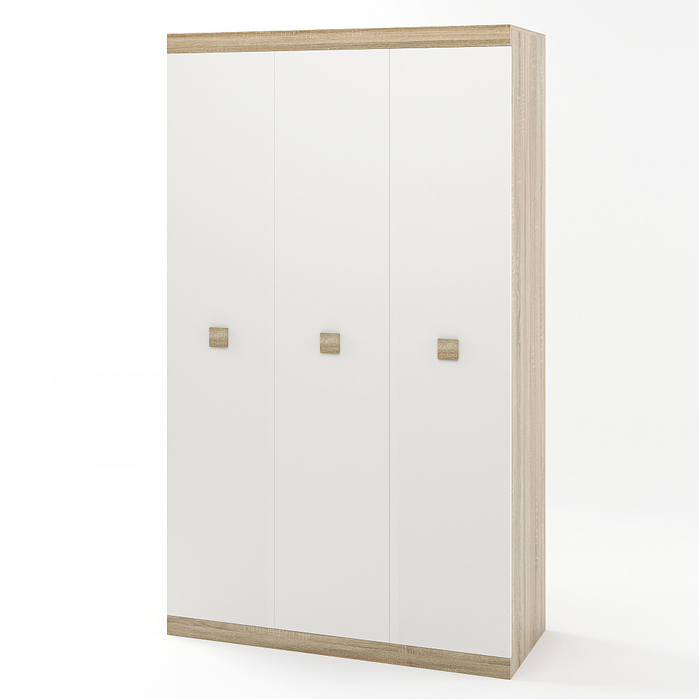 Шкаф 3-х дверный Эверест Соната-1200 дуб сонома + белый (DTM-2293) Львов - изображение 1