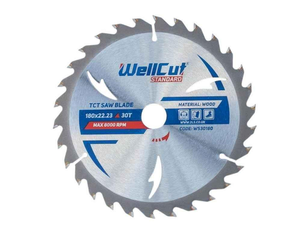 Диск пильний 180мм 22,23мм 30Т ТМ WellCut Київ - фото 1