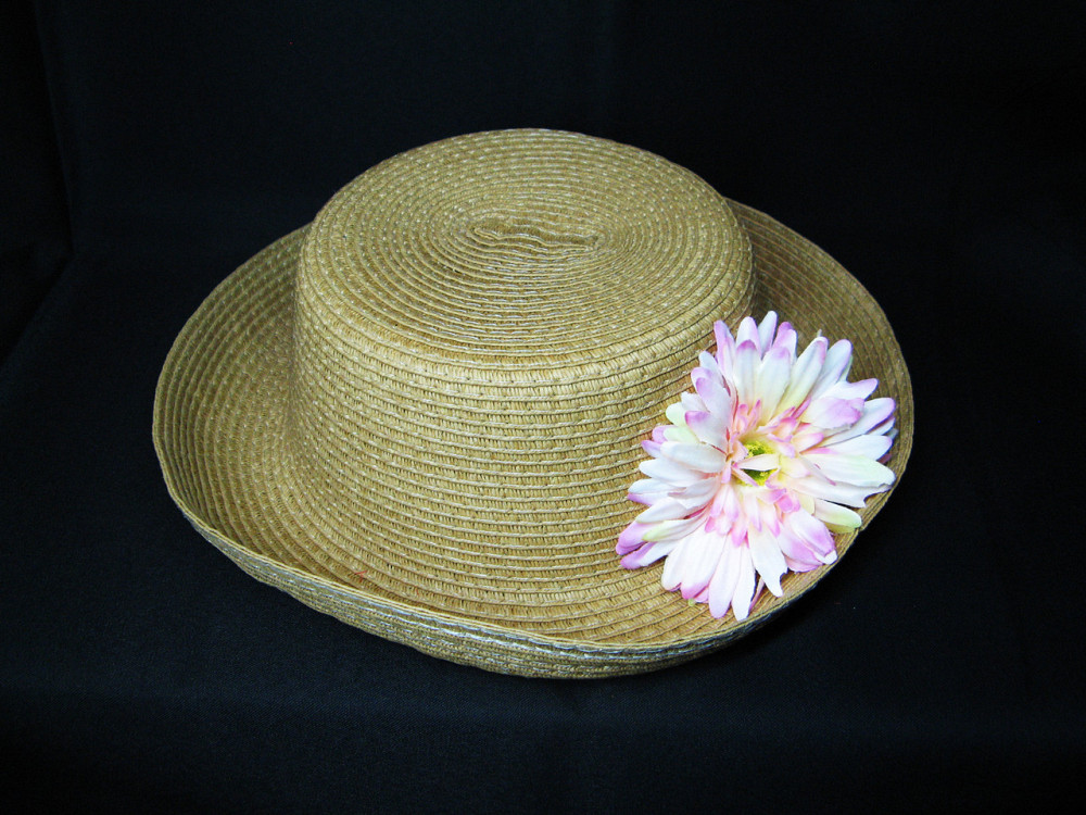 Капелюх жіночий із соломи оригінальний Гербера Київ - фото 1