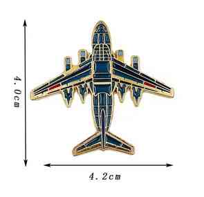 Брошка чоловіча Літак Київ
