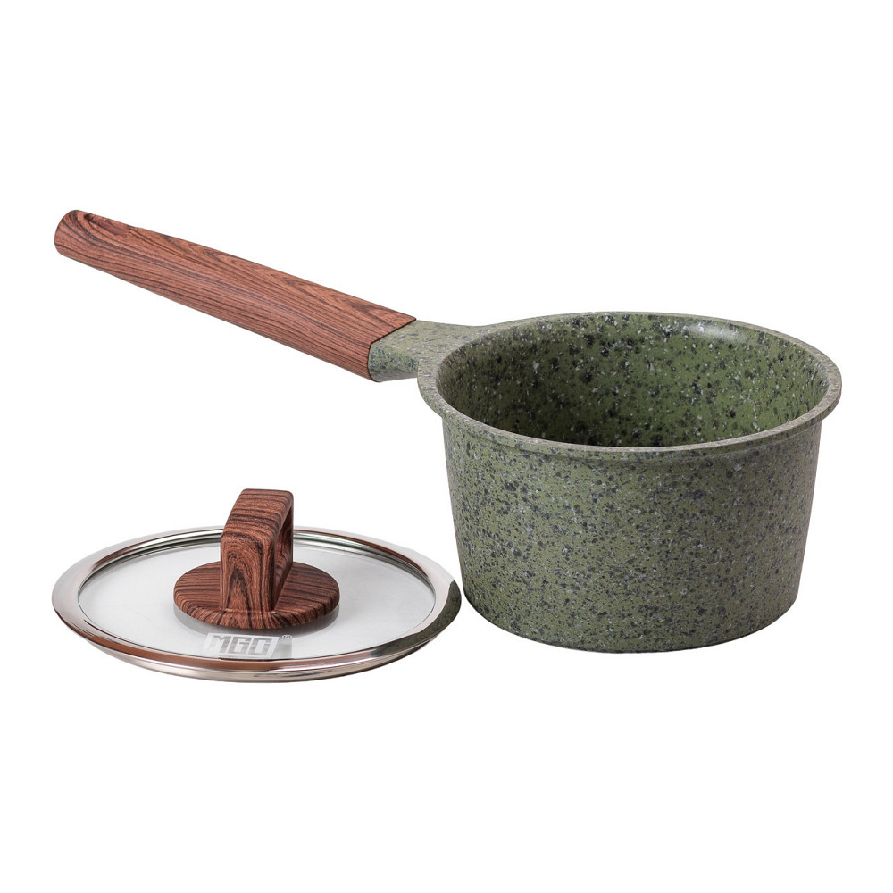 Сотейник с антипригарным покрытием объемом 1,6 л и толстым дном Ø 16 см MGC HP-4-444GR Киев - изображение 3