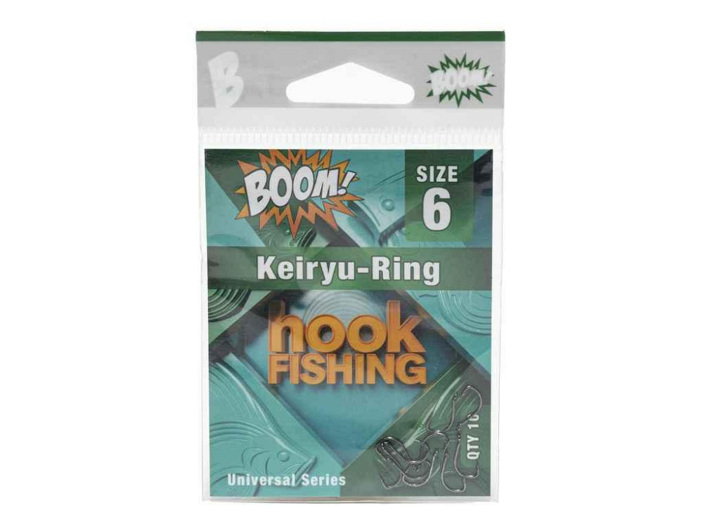 Гачок для мирної риби Keiryu-Ring №6 (10 шт/уп) (BN) ТМ BOOM Київ - фото 1