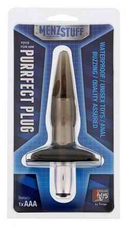 Анальна пробка MENZSTUFF PURRFECT PLUG, SMOKE Sex Aura Київ