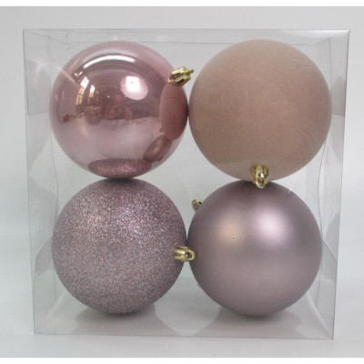 Елочная игрушка Novogod`ko 4 шт шампань 10 см (974427) Винница - изображение 1