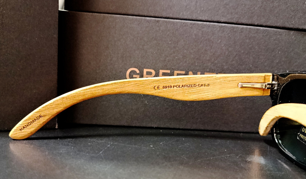 Сонцезахисні окуляри GREENTREEN унісекс з дерев'яними дужками дзеркальні Луцк - изображение 3