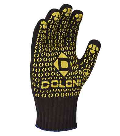 Перчатки трикотажные защитные с ПВХ рисунком Doloni Универсал 667 р.10 Ровно