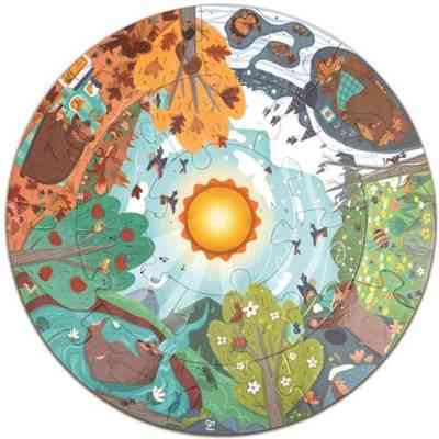 Пазл Hape круглый Четыре сезона 16 элементов (E1636) Винница