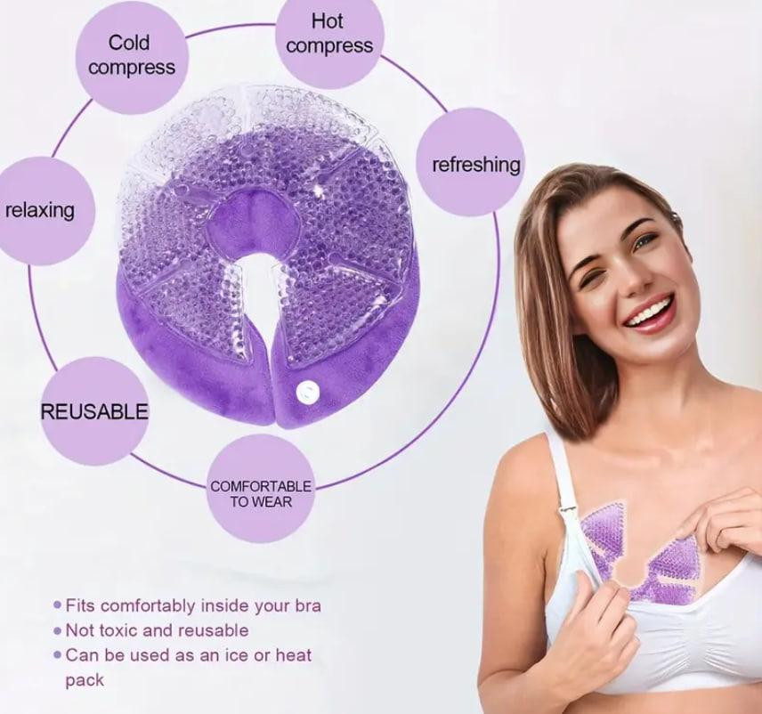 Гелеві термонакладки для грудей охолодження/зігрівання. Гелеві подушечки для грудей при лактації Київ - фото 2