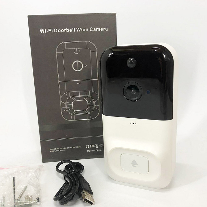 Камера видеонаблюдения с удаленным доступом и микрофоном SMART DOORBELL X5 wifi, Камера уличная вайфай SB-81 Львов - изображение 10