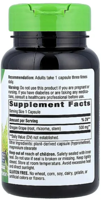 Корень орегонского винограда Natures Way Oregon Grape 90 кап Киев - изображение 2