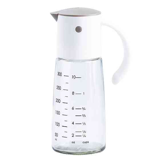 TS Kitchen Пляшка дозатор для олії та оцту 300 мл з носиком і мірною шкалою Сірий HP16297W Коломыя