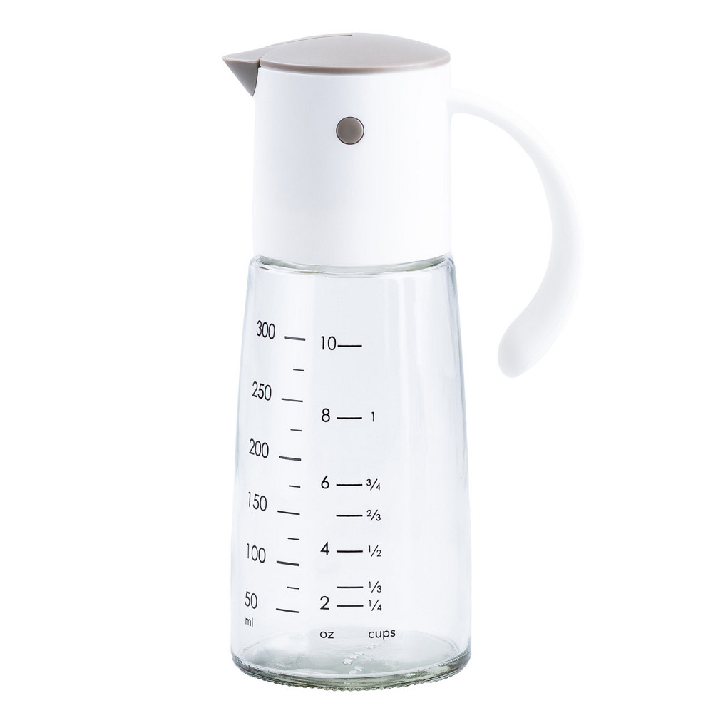 TS Kitchen Пляшка дозатор для олії та оцту 300 мл з носиком і мірною шкалою Сірий HP16297W Коломия - фото 1