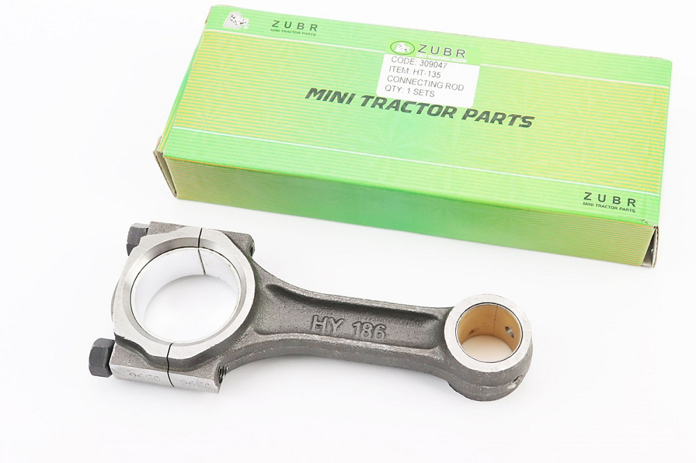 Шатун (D-40mm, d-23mm) 186F + вкладиші Київ - фото 1