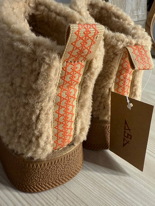 Уггі жіночі Hengji 37-2 з хутром тедді на платформі бежеві, 40, 25 см Київ - фото 18