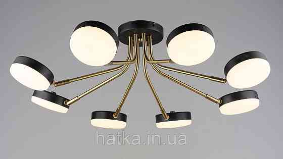 Люстра светодиодная акриловая в гостиную Sirius B N6665/8 COP+BK Киев