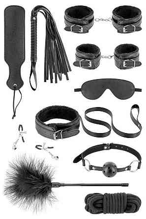 Набір для BDSM Fetish Tentation SM Bondage Box in vegan leather 10 pcs Sex Aura Київ