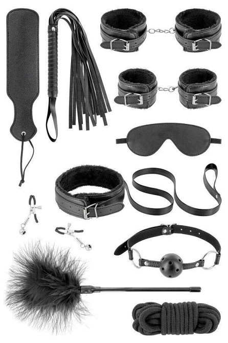 Набір для BDSM Fetish Tentation SM Bondage Box in vegan leather 10 pcs Sex Aura Київ - фото 1