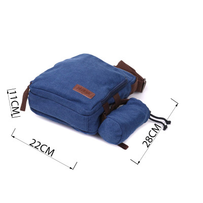 Сумка Vintage Текстильная с чехлом для воды Синяя (22211) Винница - изображение 7