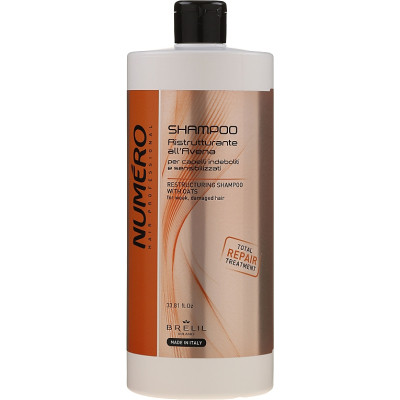 Шампунь Brelil Numero відновлюючий з екстрактом вівса 1 л (8011935052899) Вінниця - фото 1
