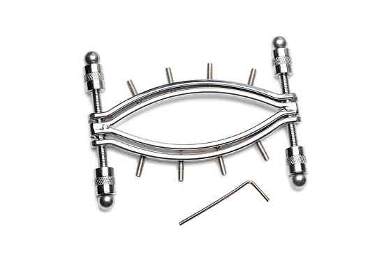Затискач для вагіни Master Series: Spread 'Em Poker Vagina Clamp with Adjustable Pressure Screws, ши Sex Aura Київ