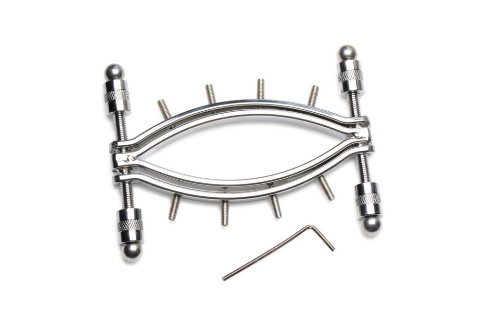 Затискач для вагіни Master Series: Spread 'Em Poker Vagina Clamp with Adjustable Pressure Screws, ши Sex Aura Київ - фото 3