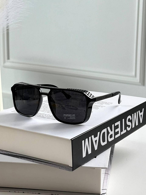 Чоловічі сонцезахисні окуляри Porsche Design з пластиковою оправою на середнє обличчя Київ - фото 4