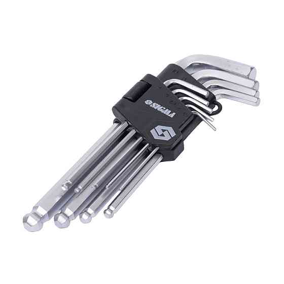 Ключи шестигранные 9шт 1.5-10мм CrV (средние шар) SIGMA (4022121) Киев