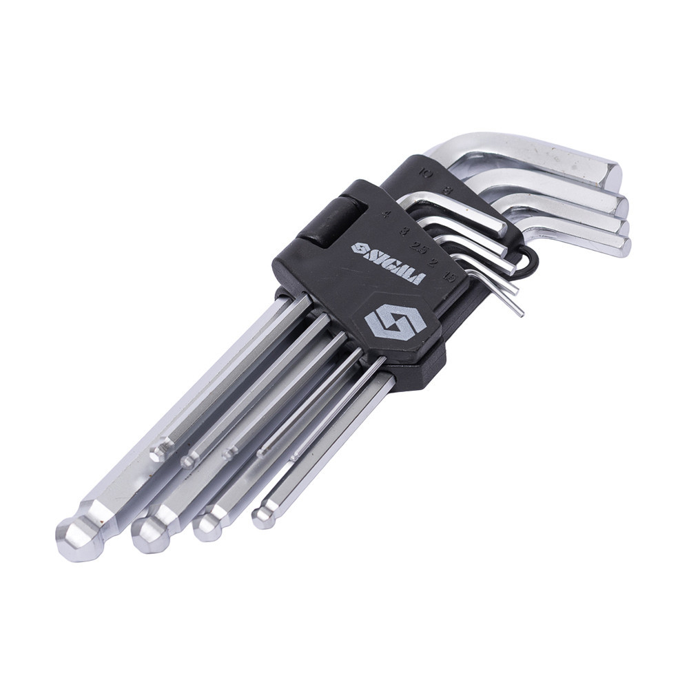 Ключи шестигранные 9шт 1.5-10мм CrV (средние шар) SIGMA (4022121) Киев - изображение 1