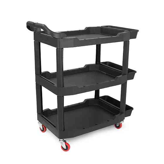 Пластмасовий візок для інструментів 97.5х48х68мм, черний Київ