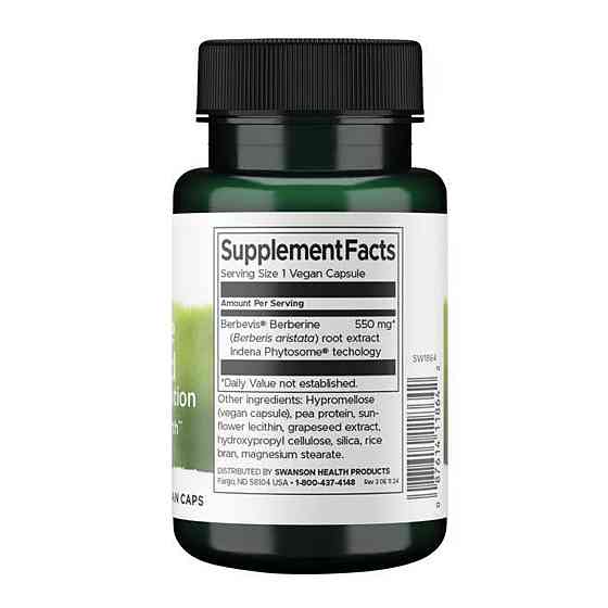 Берберин Swanson Berberine Advanced Enhanced Absorption - 30 vcaps Луцьк