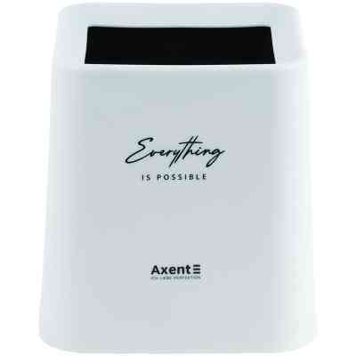 Кошик для паперів Axent Настільний контейнер для сміття, квадратний, білий (2132-21-A) Вінниця