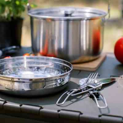 Набір туристичного посуду Tribe Compact Set сталевий (T-FC-0021-metal) Вінниця