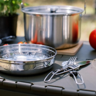 Набір туристичного посуду Tribe Compact Set сталевий (T-FC-0021-metal) Вінниця - фото 5