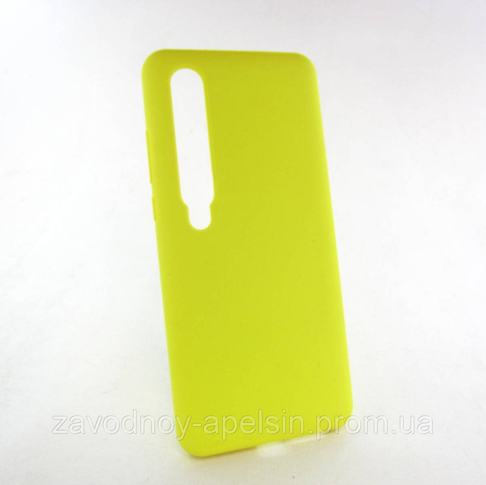 Xiaomi Mi 10 10pro Силіконовий чохол (жовтий) Одеса - фото 1