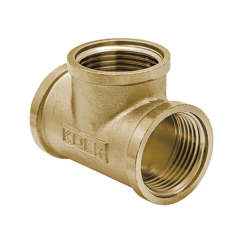 Тройник Koer KF.T08F.WN - 3/4'' FFF без никеля (KR3035) Киев - изображение 1