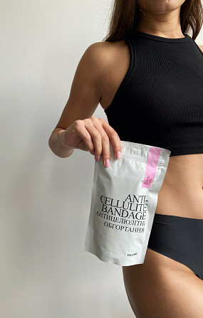 Набір Антицелюлітні ензимні обгортання + рідина Anti-cellulite Zymo Cell (6 процедур) Hillary Вінниця - фото 3